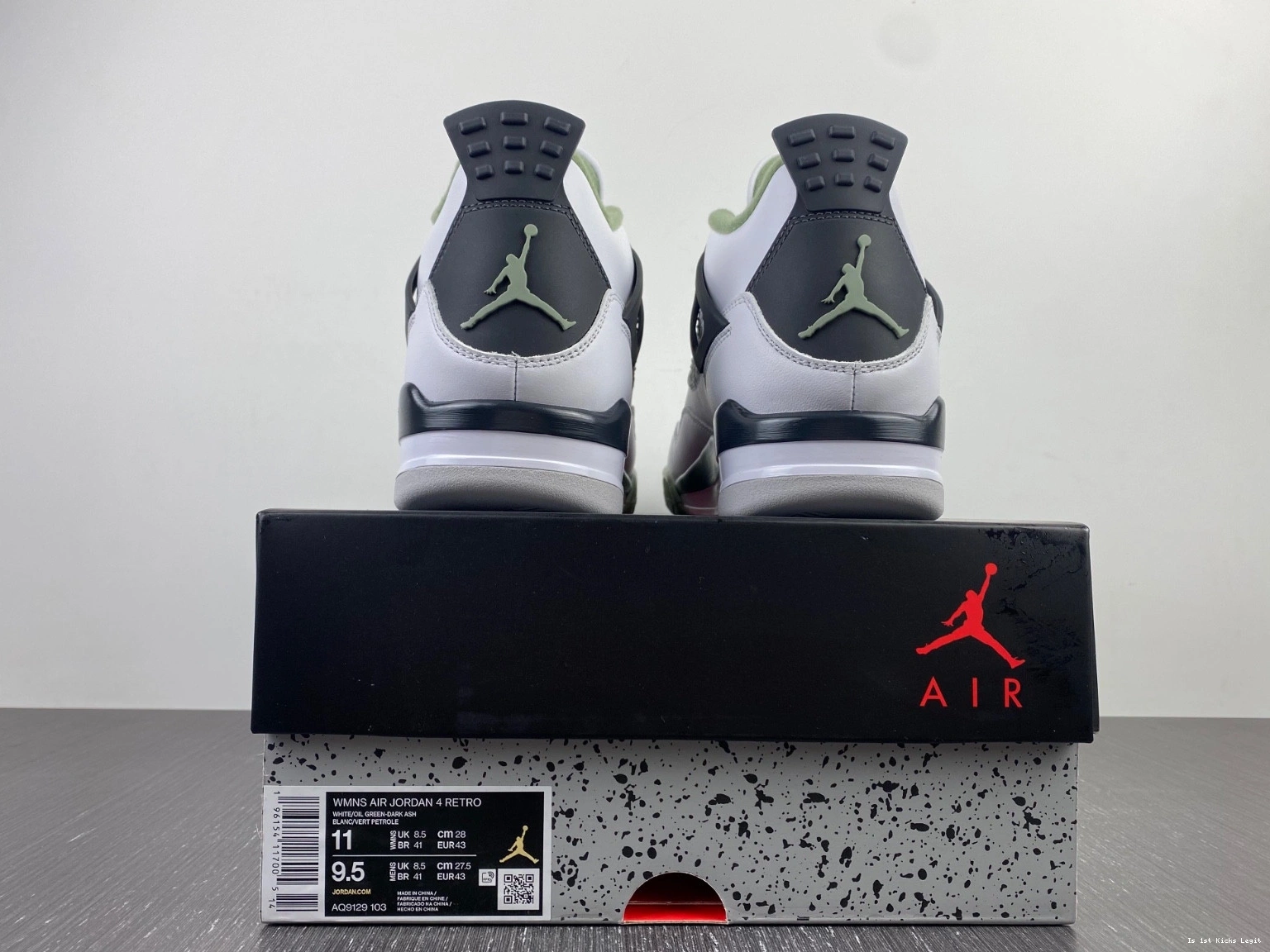 Jordan Seafoam Air WMNS AQ9129-103 Green 4 Oil 0407